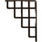 Ekena Millwork Diane Wrought Iron Bracket, (Single center brace), Antiqued Bronze 1 1/2"W x 5 1/2"D x 8"H BKTM01X05X08SDIABZ - alternate 3